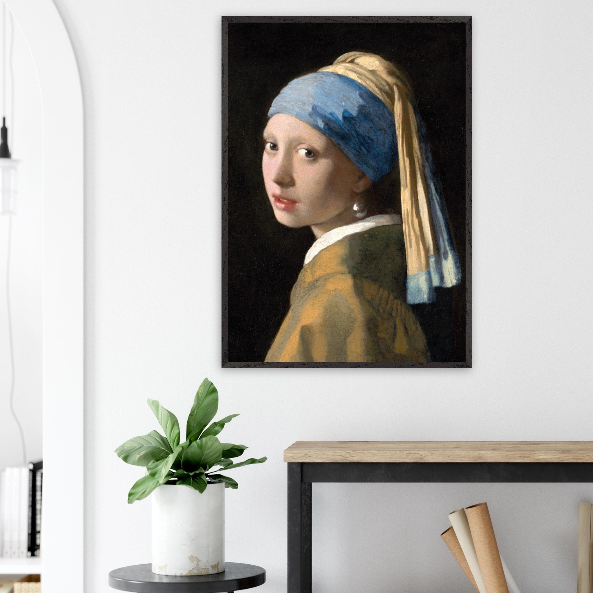 Artfulprints Poster Johannes Vermeer - Meisje met de parel - 70x100 cm