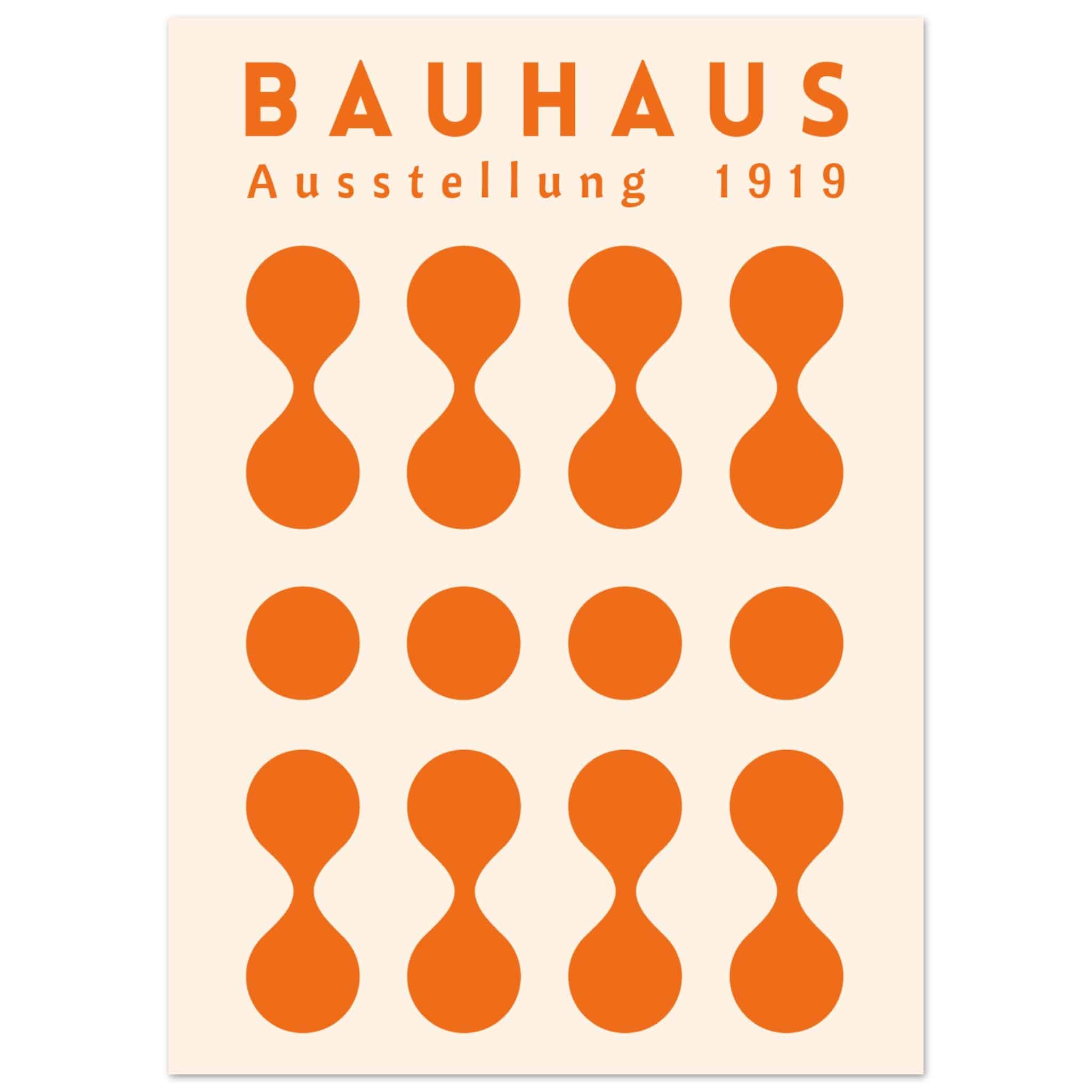 Artfulprints Poster Bauhaus - Ausstellung orange - 50x70 cm - Oranje