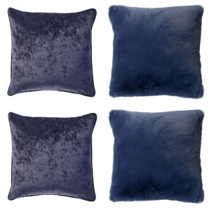 KUSSENSET – 4-delig – Soft Elegance – 45×45 cm – inclusief binnenkusse KUSSENSET – 4-delig – Soft Elegance – 45×45 cm – inclusief binnenkusse