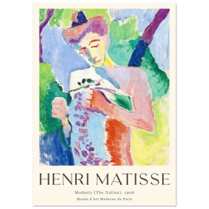 Artfulprints Poster Matisse – Modesty 1906 – A4 21×29.7 cm – Meerkleur Artfulprints Poster Matisse – Modesty 1906 – A4 21×29.7 cm – Meerkleur