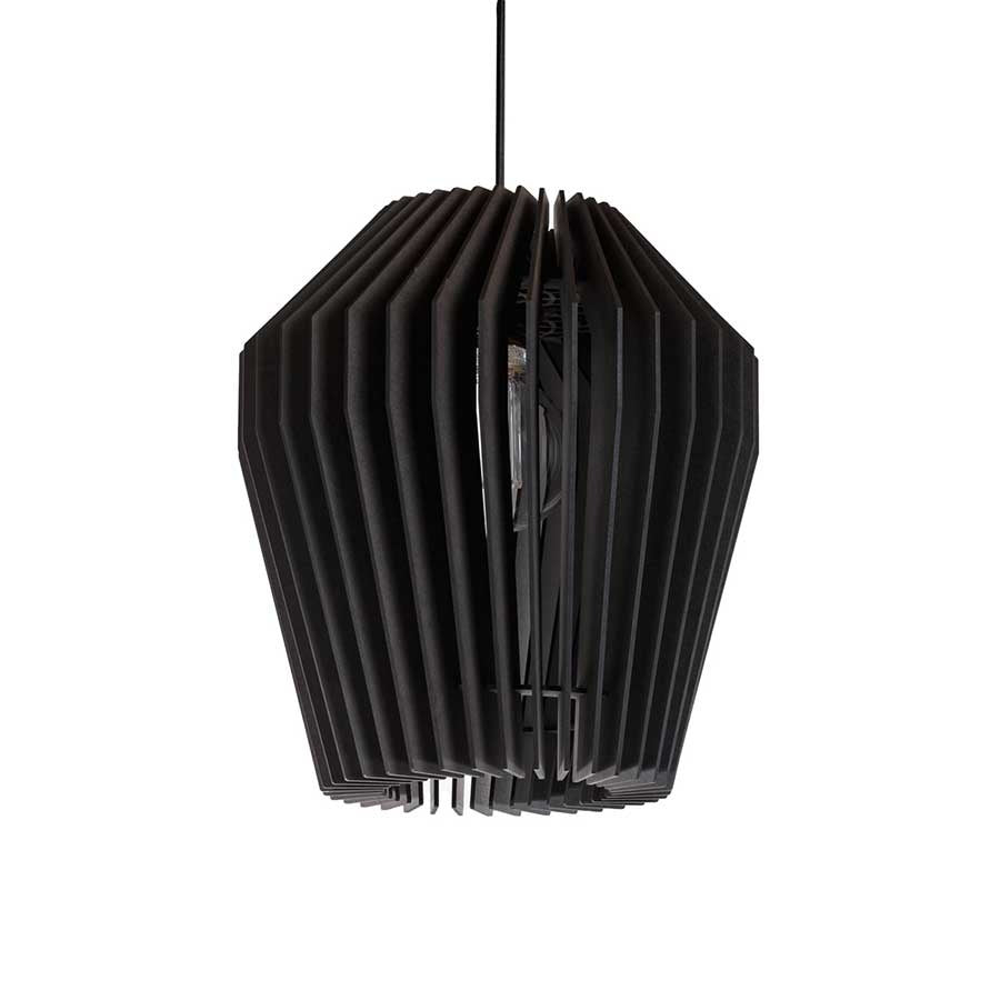 Blij Design hanglamp Corner - 1 lichts - 32 x 135 cm - zwart