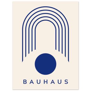 Artfulprints Poster Bauhaus – Blue arches – 30×40 cm – Blauw Artfulprints Poster Bauhaus – Blue arches – 30×40 cm – Blauw