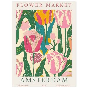 Artfulprints Poster Flower market – Amsterdam II – 30×40 cm – Meerkleu Artfulprints Poster Flower market – Amsterdam II – 30×40 cm – Meerkleu