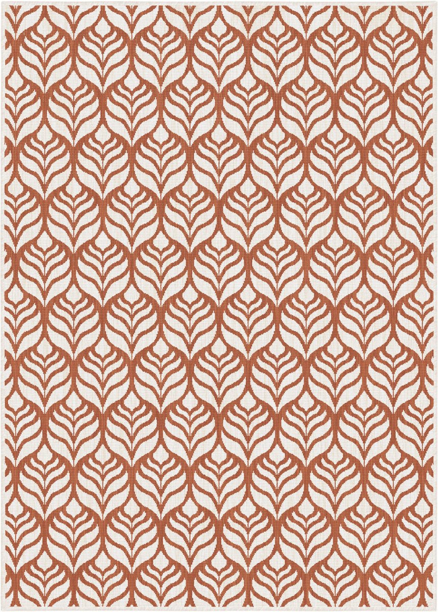 Buitenkleed Cleo Roest/Wit - Interieur05