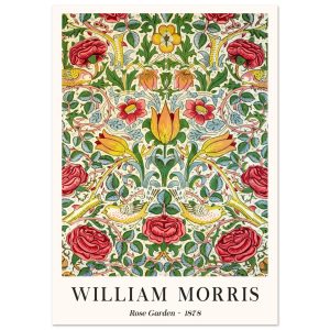 Artfulprints Poster William Morris – Rose garden 1878 – A4 21×29.7 cm