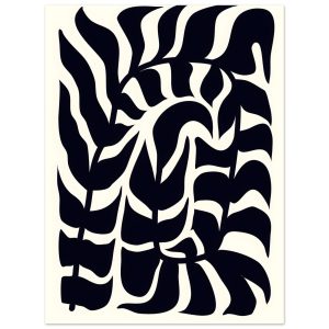 Artfulprints Poster Matisse – Seafoam abstraction – 30×40 cm – Zwart / Artfulprints Poster Matisse – Seafoam abstraction – 30×40 cm – Zwart /