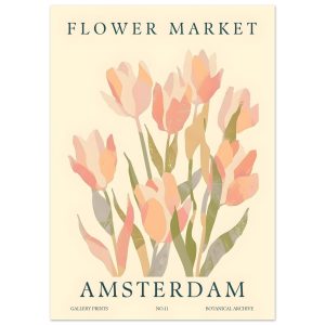 Artfulprints Poster Flower market – Amsterdam III – 50×70 cm – Roze Artfulprints Poster Flower market – Amsterdam III – 50×70 cm – Roze