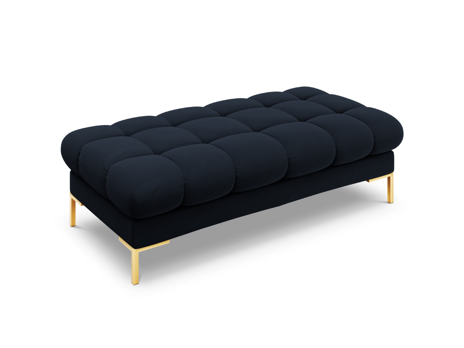 Cosmopolitan Design Bank Bali 2-zits, flueel, donkerblauw - 62x133x40c
