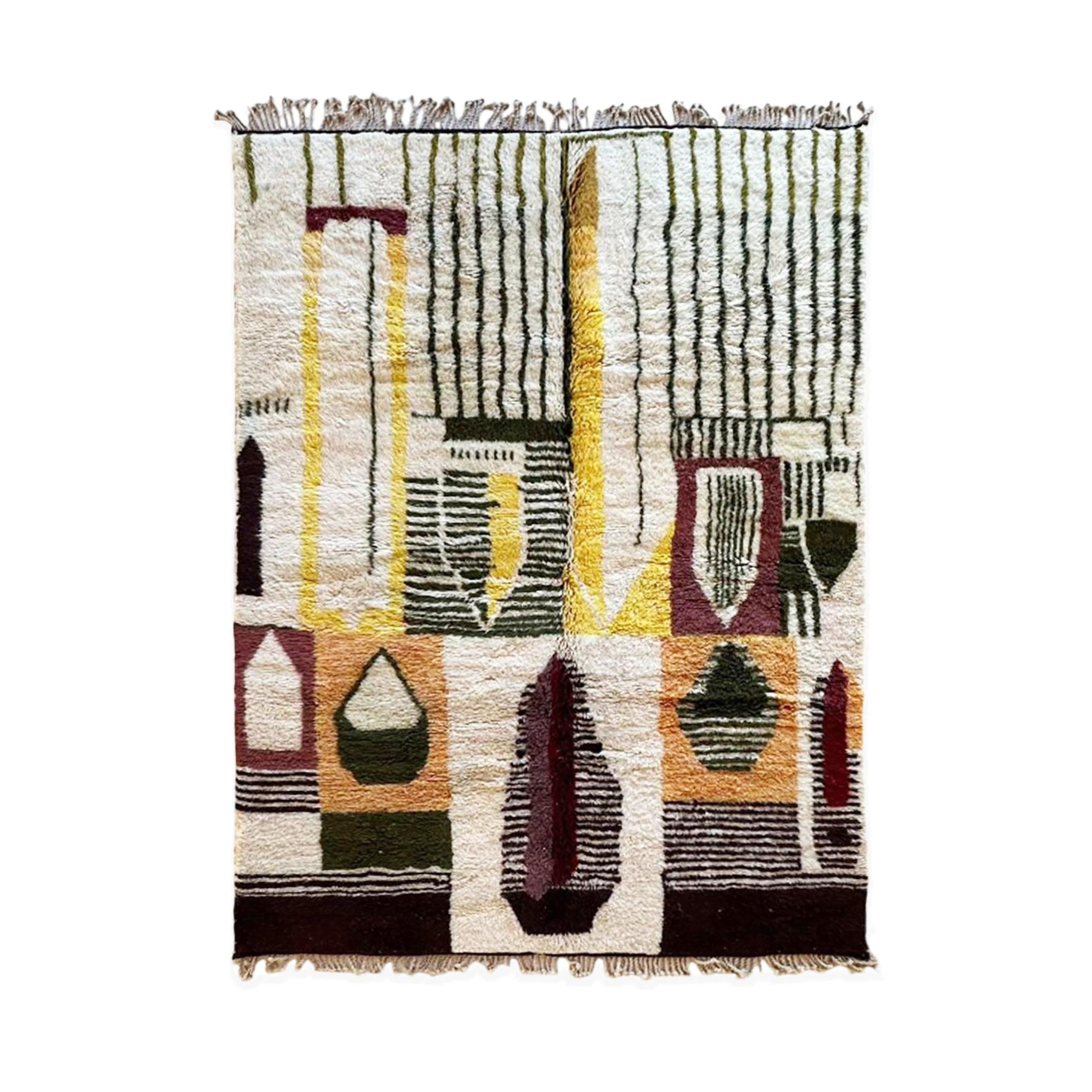 AFK Living vloerkleed Berber - handgemaakt - Wol - 216 x 292 cm