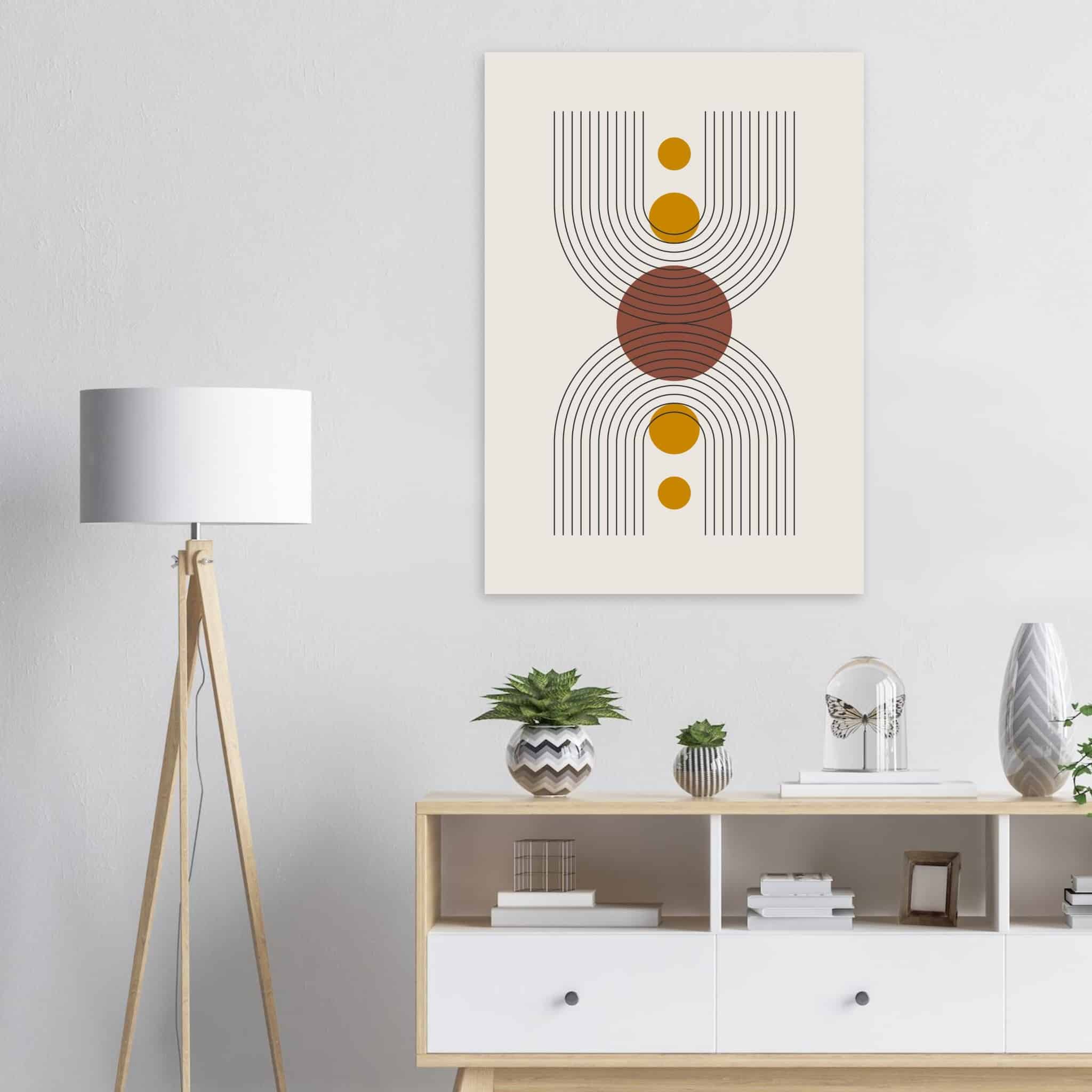 Artfulprints Boho – Centered shape poster 70x100 cm