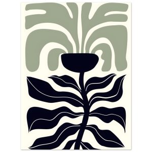 Artfulprints Poster Matisse – Poetic bloom II – 30×40 cm – Groen