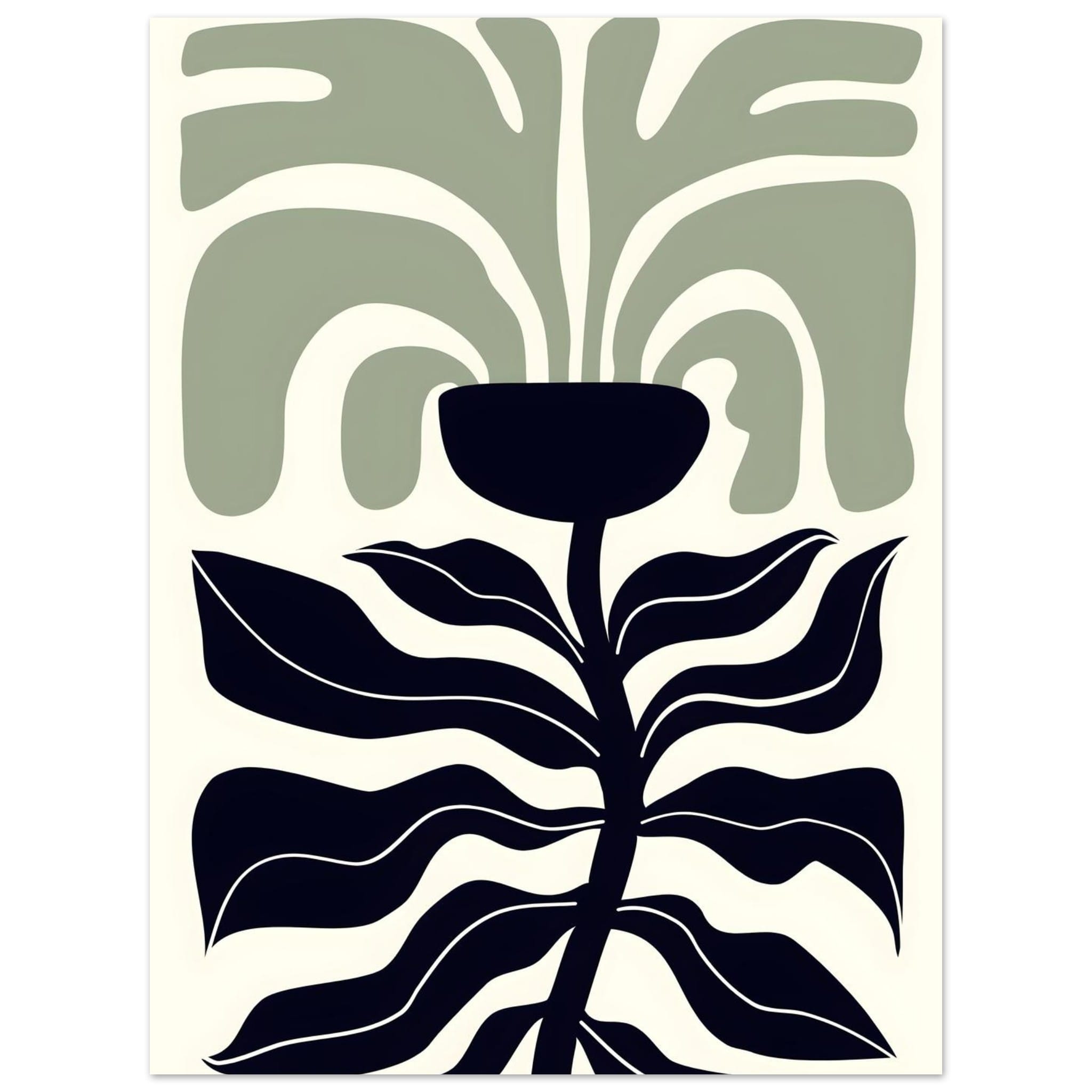 Artfulprints Poster Matisse – Poetic bloom II - 30x40 cm - Groen