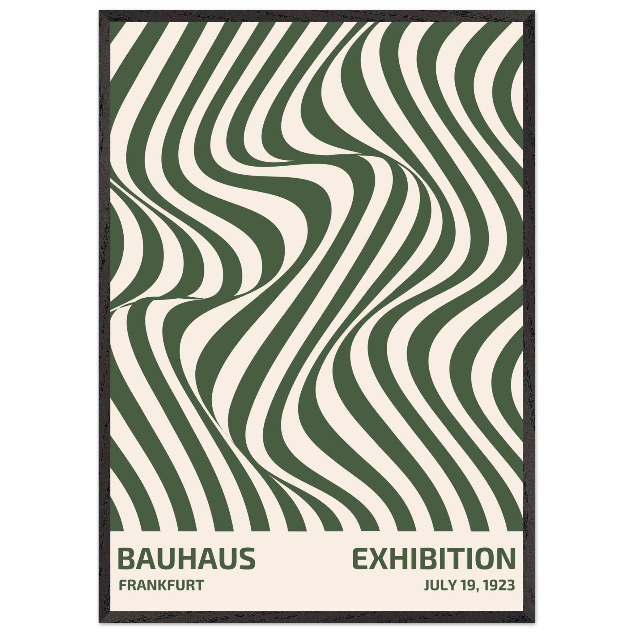 Artfulprints Poster met Lijst Bauhaus - Exhibition Frankfurt green - 7