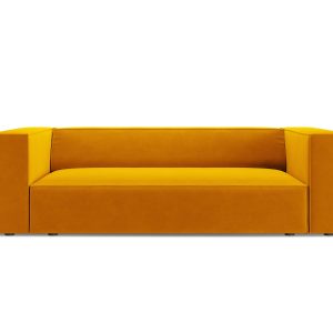 Cosmopolitan Design Bank Arendal 2-zits, flueel geel – 102x180x70cm Cosmopolitan Design Bank Arendal 2-zits, flueel geel – 102x180x70cm