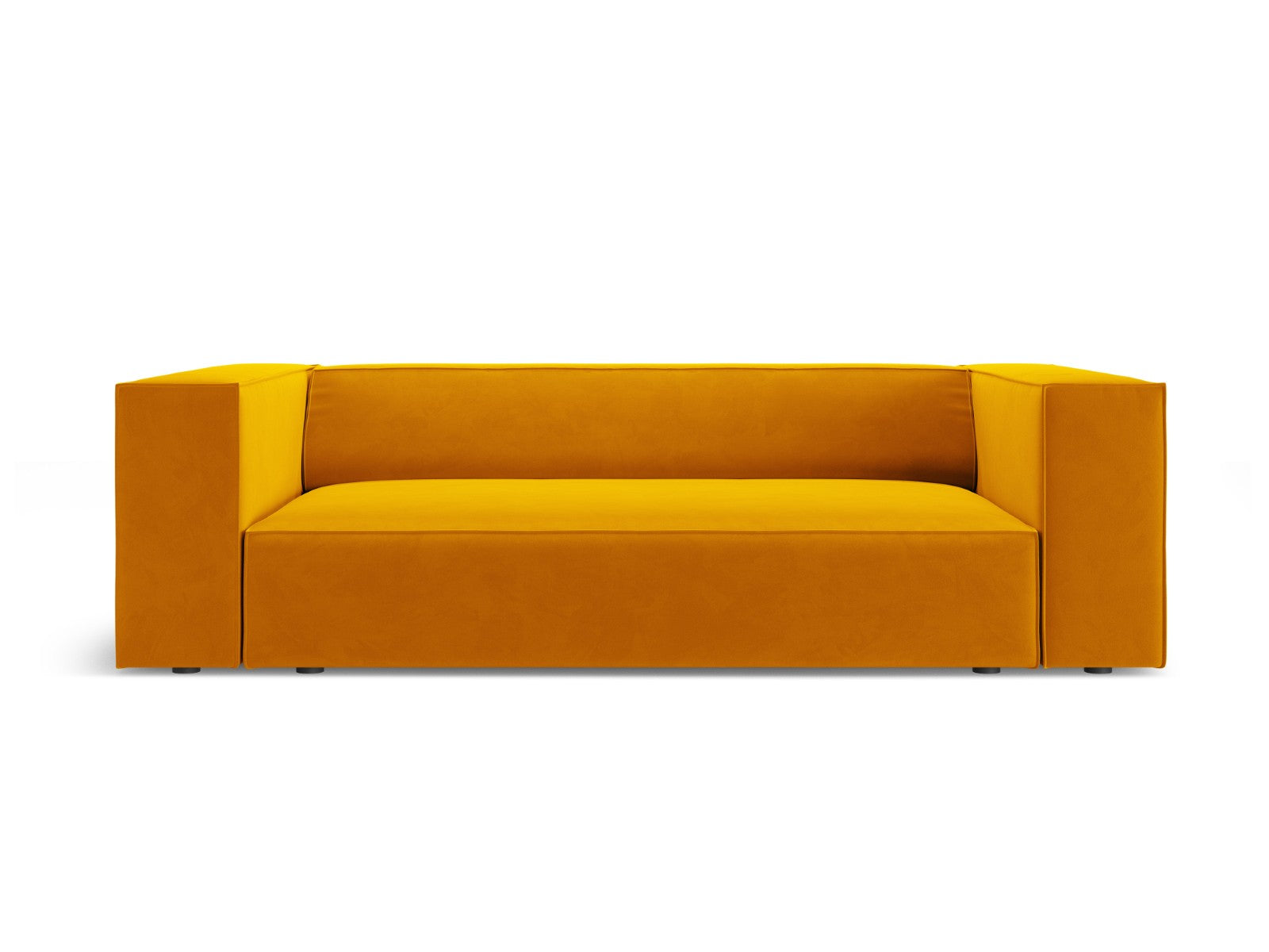 Cosmopolitan Design Bank Arendal 2-zits, flueel geel - 102x180x70cm