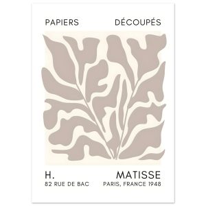 Artfulprints Poster Matisse – Seabed shapes grey – 50×70 cm – Grijs Artfulprints Poster Matisse – Seabed shapes grey – 50×70 cm – Grijs