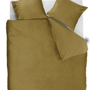 Ambiante Dekbedovertrek Velvety – 200 x 200/220 cm – Oker Ambiante Dekbedovertrek Velvety – 200 x 200/220 cm – Oker