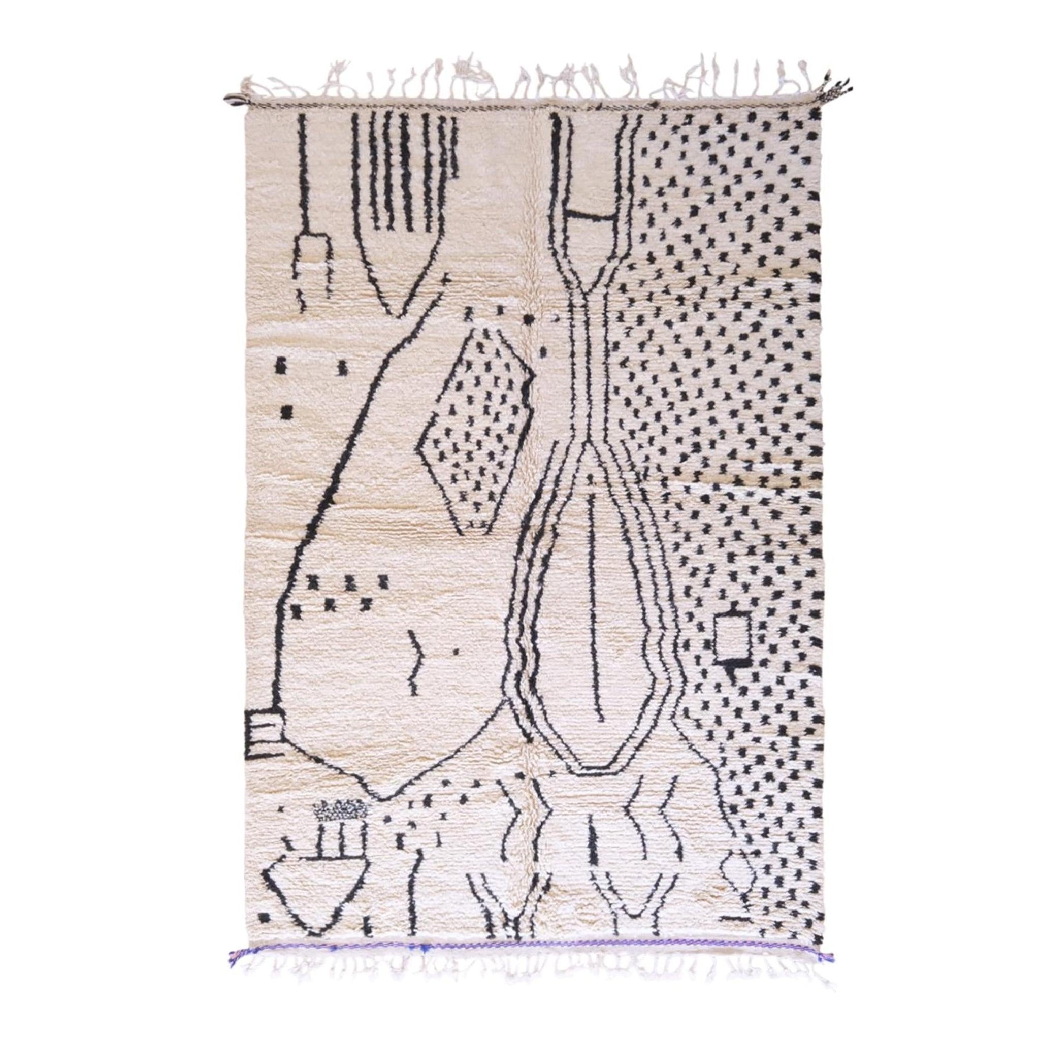 AFK Living vloerkleed Berber - handgemaakt - Wol - 189 x 290 cm