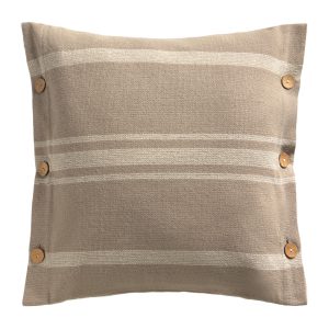 Calma House Kussenhoes Sorento – Steenkleur – 45×45 Calma House Kussenhoes Sorento – Steenkleur – 45×45