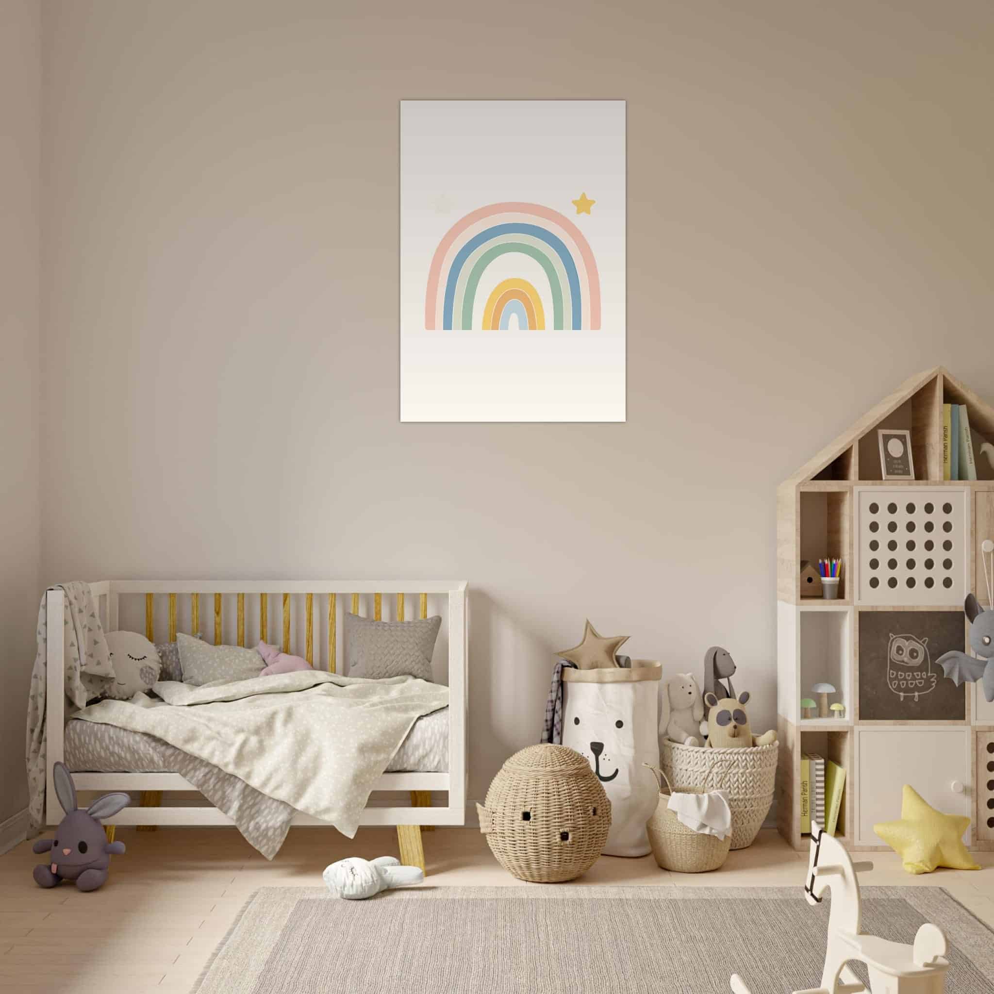 Artfulprints Poster Pastel rainbow II - 70x100 cm - Meerkleurig