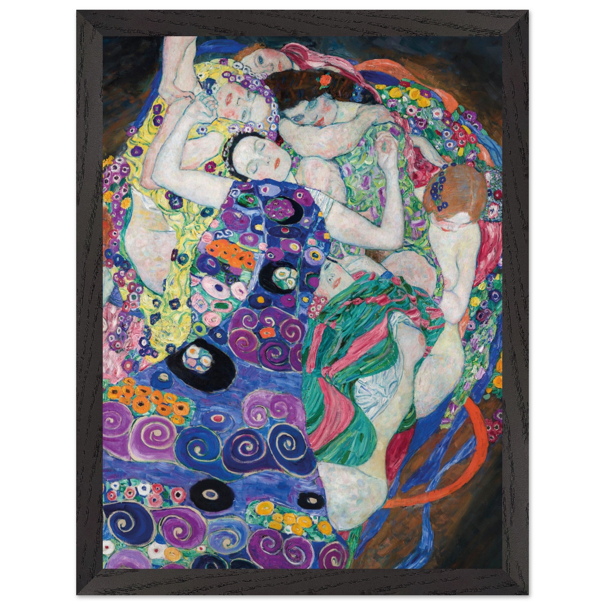 Artfulprints Poster met Lijst Gustav Klimt - The maiden - 30x40 cm - M
