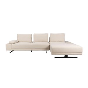 Dutchbone Shelly 3-zitsbank Rechts Chaise Longue Off-White – Wit
