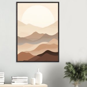 Artfulprints Poster Japandi landscape – 70×100 cm – Meerkleurig Artfulprints Poster Japandi landscape – 70×100 cm – Meerkleurig