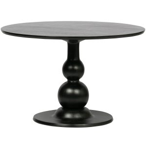 WOOOD eettafel Blanco – Mangohout – Zwart – 75x120x120