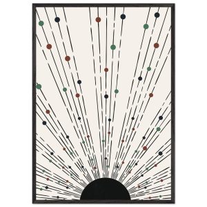 Artfulprints Poster met Lijst Boho wall art – Boho arches II – 70×100