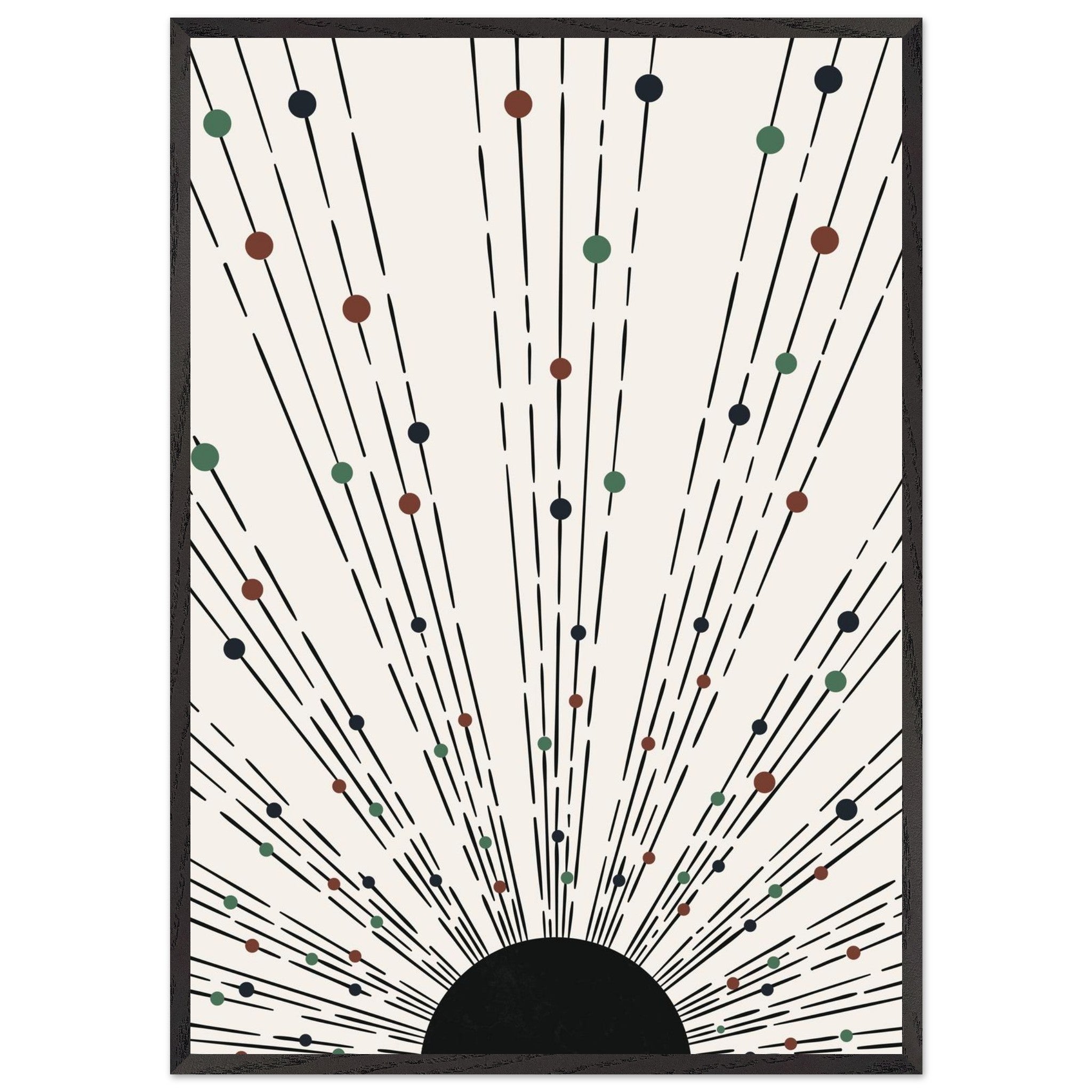 Artfulprints Poster met Lijst Boho wall art - Boho arches II - 70x100