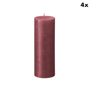 Bolsius rustieke kaarsen Shimmer – rood – 19cm Bolsius rustieke kaarsen Shimmer – rood – 19cm