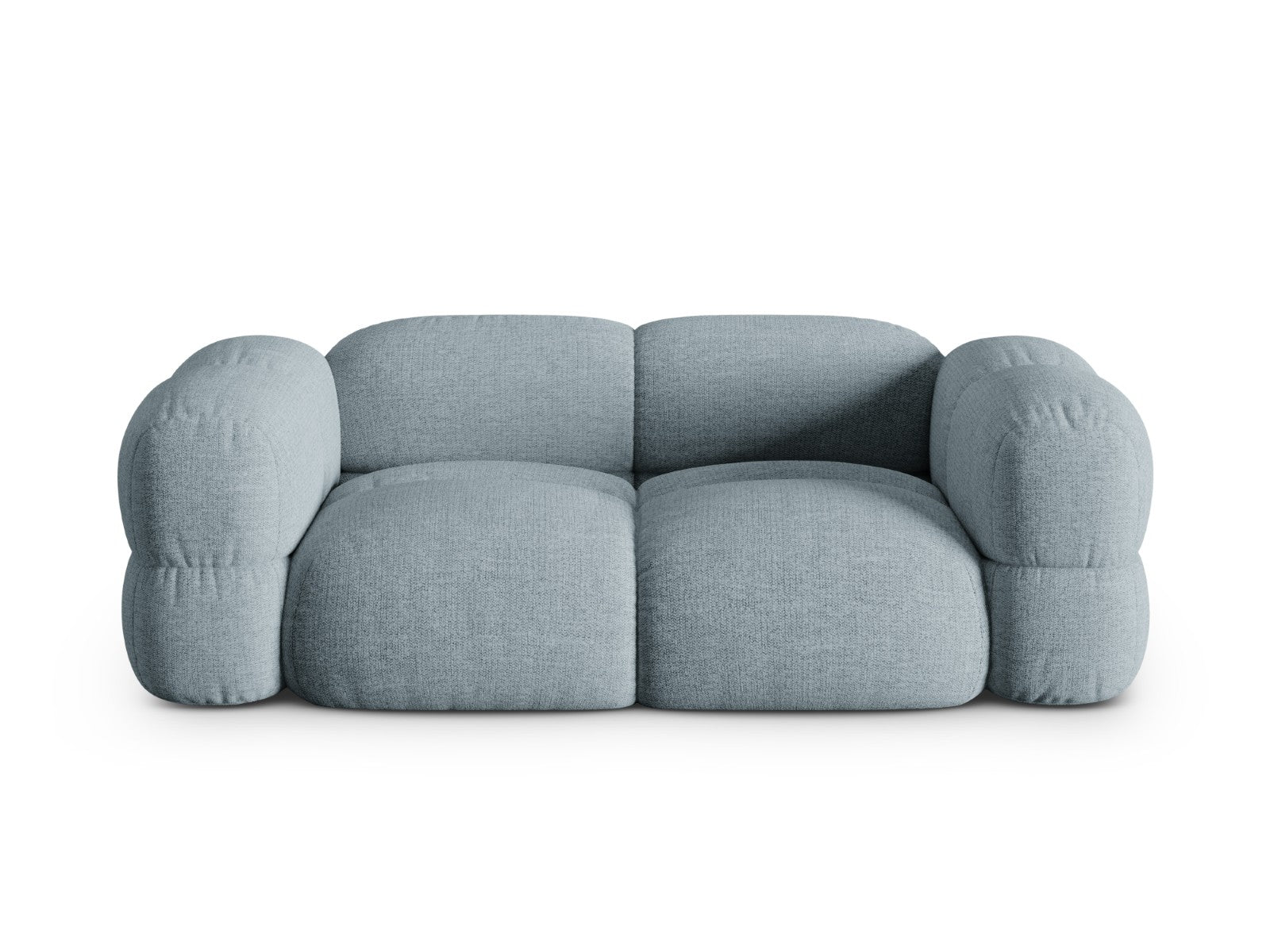 Cosmopolitan Design Bank Loretto 3-zits, structurele stof pastelblauw