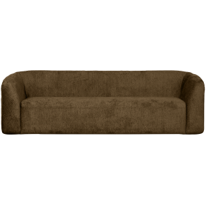 WOOOD 3-zits bank Sloping – Structure Velvet – Brass – 77x240x87 WOOOD 3-zits bank Sloping – Structure Velvet – Brass – 77x240x87