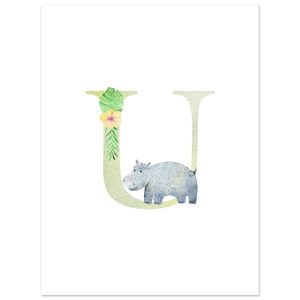 Artfulprints Poster Letter U kindernaam – 30×40 cm – Meerkleurig Artfulprints Poster Letter U kindernaam – 30×40 cm – Meerkleurig