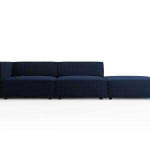 Cosmopolitan Design Rechte bank Arendal 4-zits, flueel, koningsblauw – Cosmopolitan Design Rechte bank Arendal 4-zits, flueel, koningsblauw –