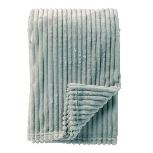 MARTHY – plaid 140×180 cm – zacht ribfluweel – corduroy – Jadeite – gr MARTHY – plaid 140×180 cm – zacht ribfluweel – corduroy – Jadeite – gr