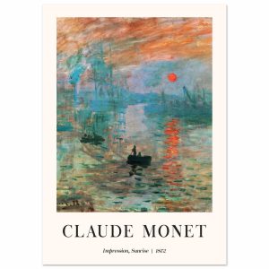 Artfulprints Poster Claude Monet – Impression sunrise – A4 21×29.7 cm Artfulprints Poster Claude Monet – Impression sunrise – A4 21×29.7 cm