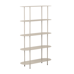 Artichok Riana metalen boekenkast beige – 90 x 150 cm Artichok Riana metalen boekenkast beige – 90 x 150 cm