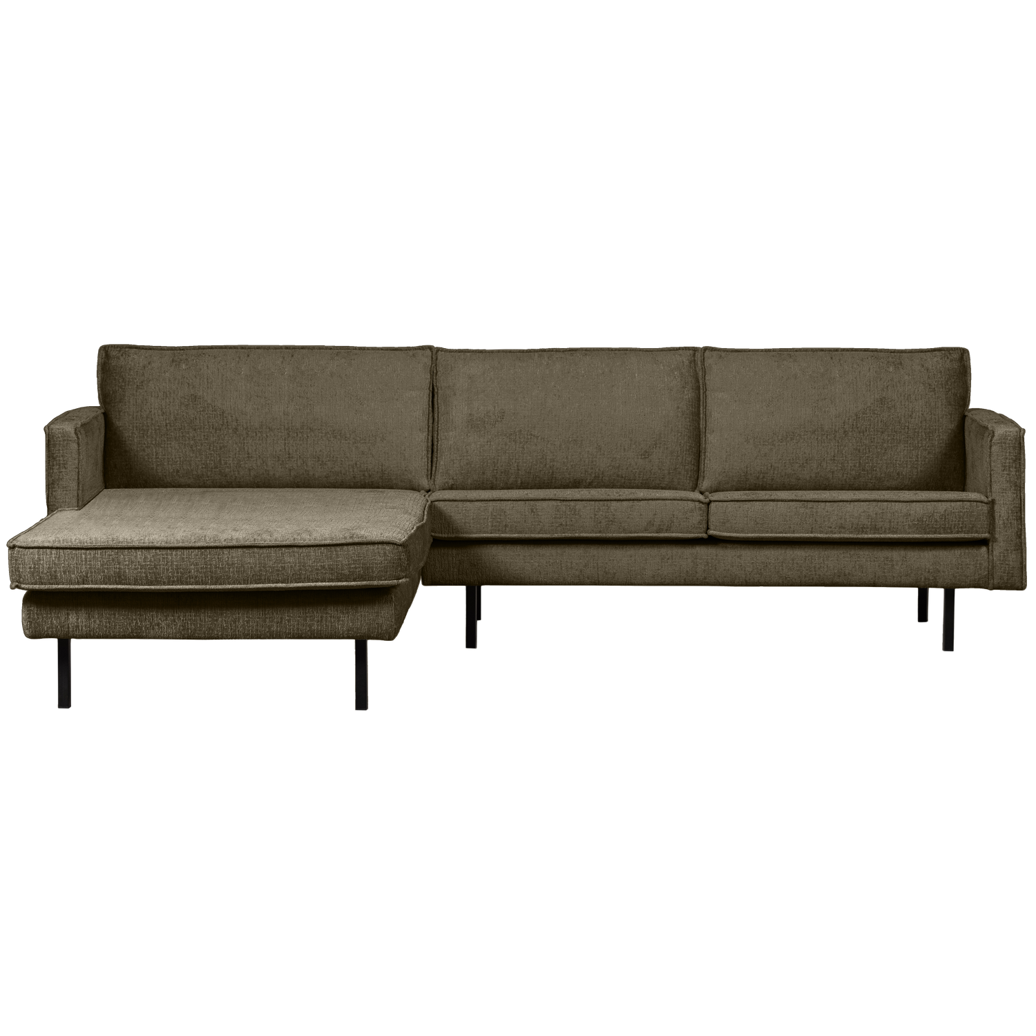 WOOOD chaise longue links Rodeo - Velvet - Bonsai - 85x300x155