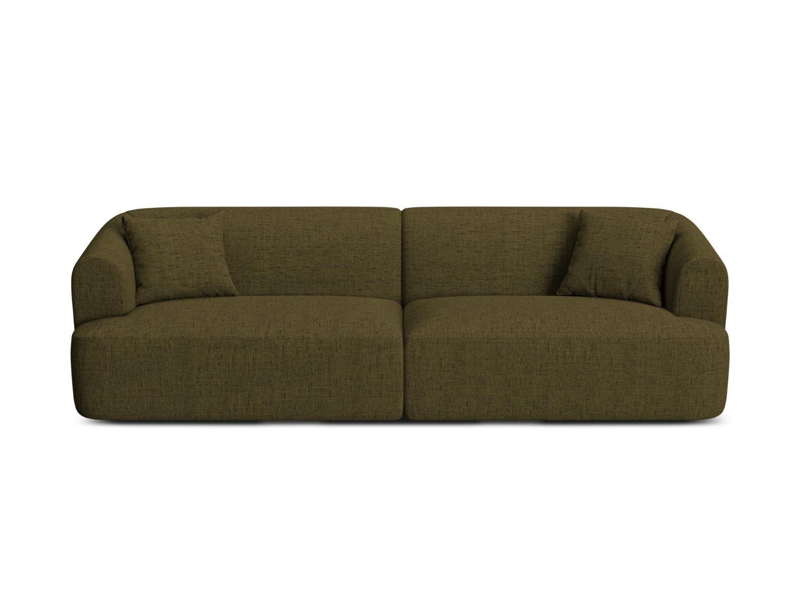 Cosmopolitan Design Modulaire bank Campi 4-zits, structurele stof groe