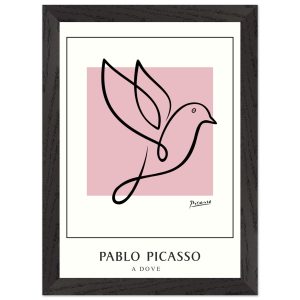 Artfulprints Poster met Lijst Pablo Picasso – A dove – A4 21×29.7 cm – Artfulprints Poster met Lijst Pablo Picasso – A dove – A4 21×29.7 cm –