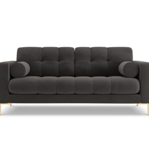 Cosmopolitan Design Bank Bali 2-zits, flueel, donkergrijs – 96x152x75c Cosmopolitan Design Bank Bali 2-zits, flueel, donkergrijs – 96x152x75c