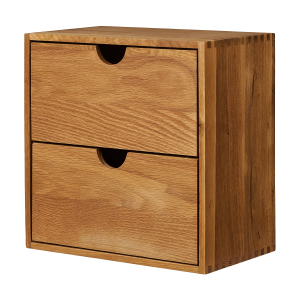 Artichok Abigail Eikenhouten Wandkast Met Twee Lades – 30 x 30 cm Artichok Abigail Eikenhouten Wandkast Met Twee Lades – 30 x 30 cm