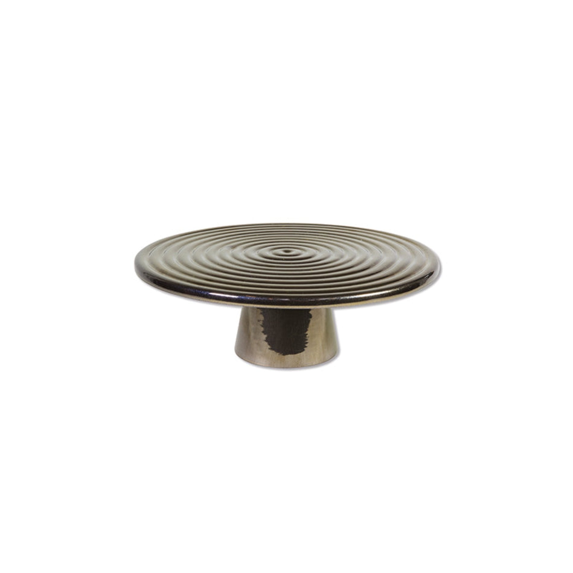 Dutchdeluxes Taartplateau in Keramiek - 20 cm diameter - Goud