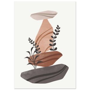 Artfulprints Poster Boho – Rock balance – A4 21×29.7 cm – Bruin Artfulprints Poster Boho – Rock balance – A4 21×29.7 cm – Bruin