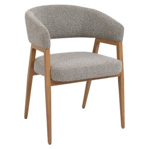 DÉJA Living Eetkamerstoel Fureso – Taupe/Naturel – Set van 2
