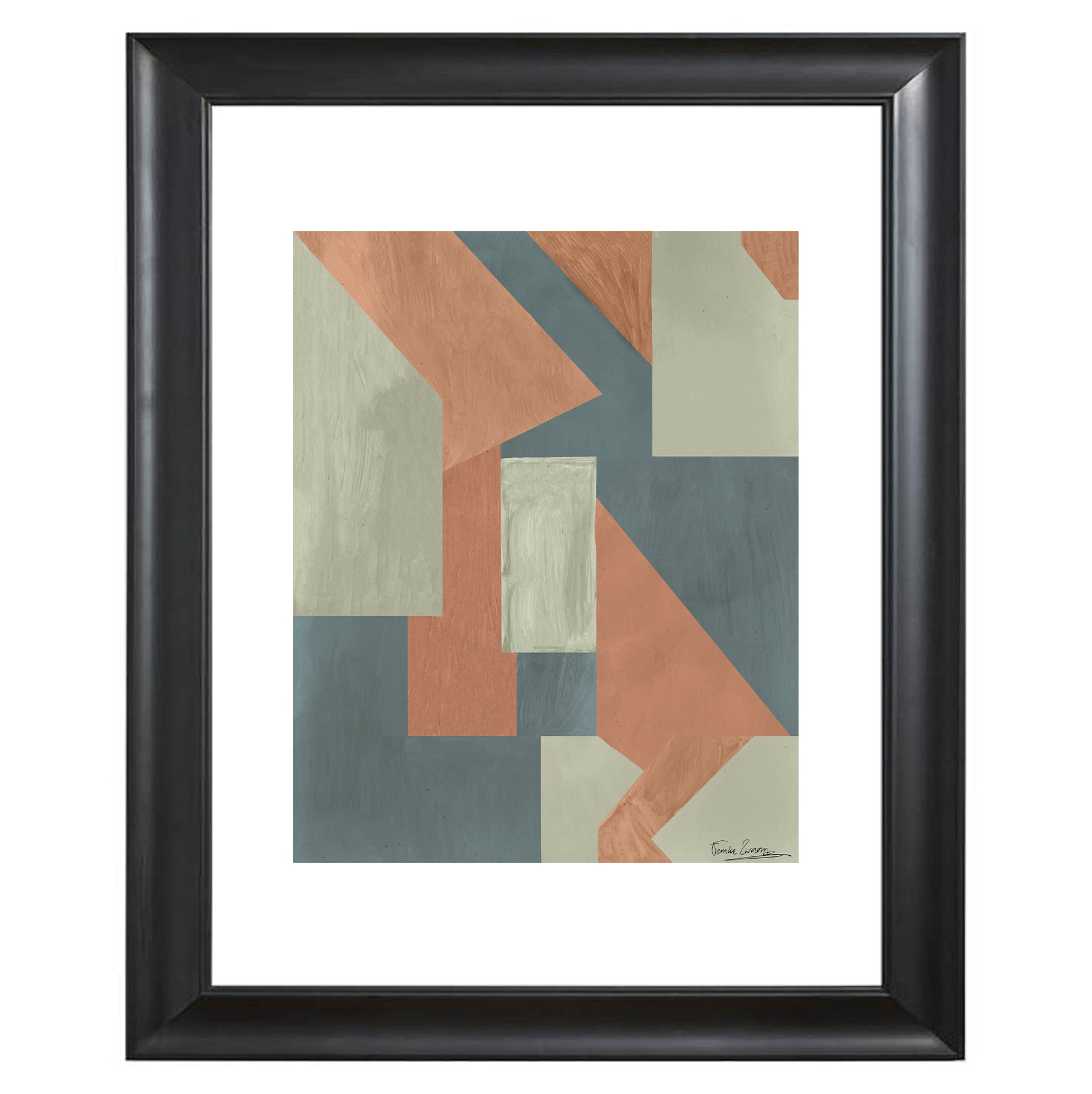 Catchii poster Geometric Colored Surfaces Left Lijst - meerkleurig - 2
