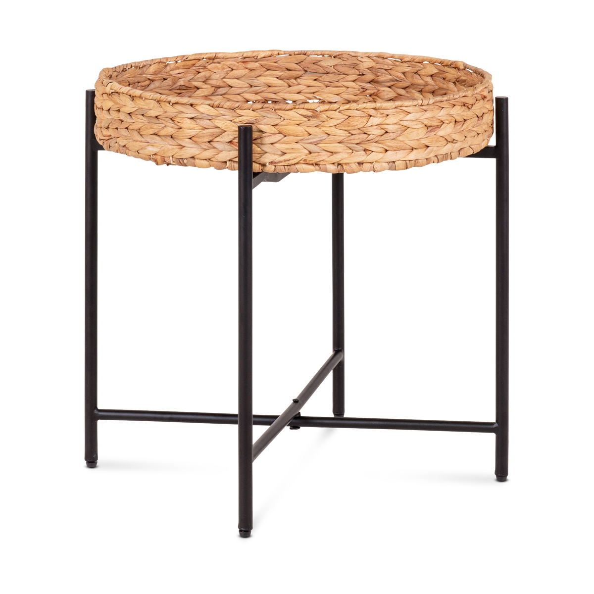 Artichok Imre Ronde Bijzettafel Ø 50 cm - Zwart / Bruin