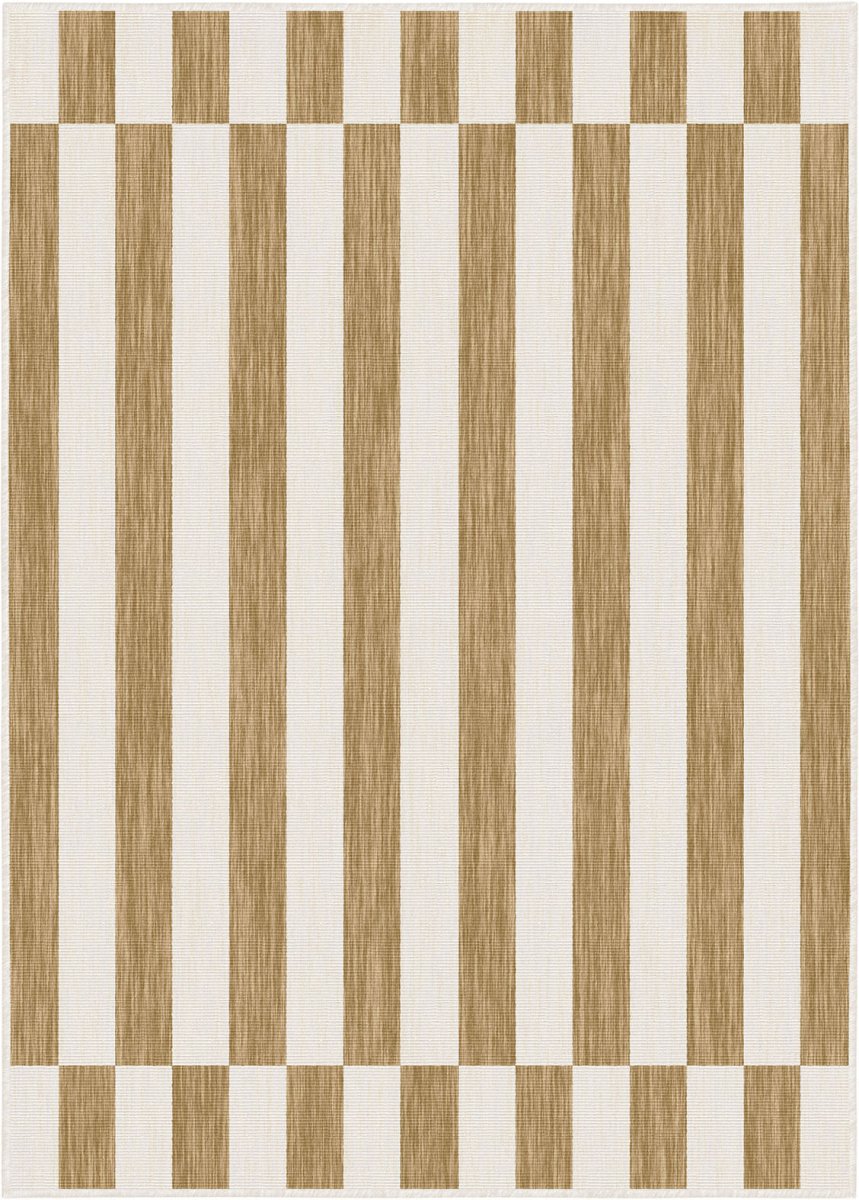Buitenkleed Metro Stripe Jute - Interieur05