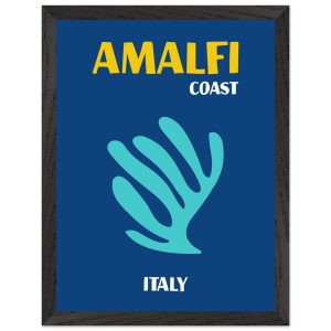 Artfulprints Poster met Lijst Italië – Amalfi – 30×40 cm – Blauw Artfulprints Poster met Lijst Italië – Amalfi – 30×40 cm – Blauw